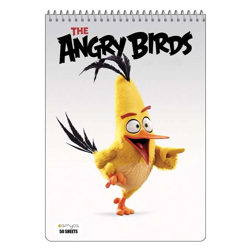 دفتر نقاشی 50 برگ سیمی کارنیکا طرح The Angry Birds کد 60390
