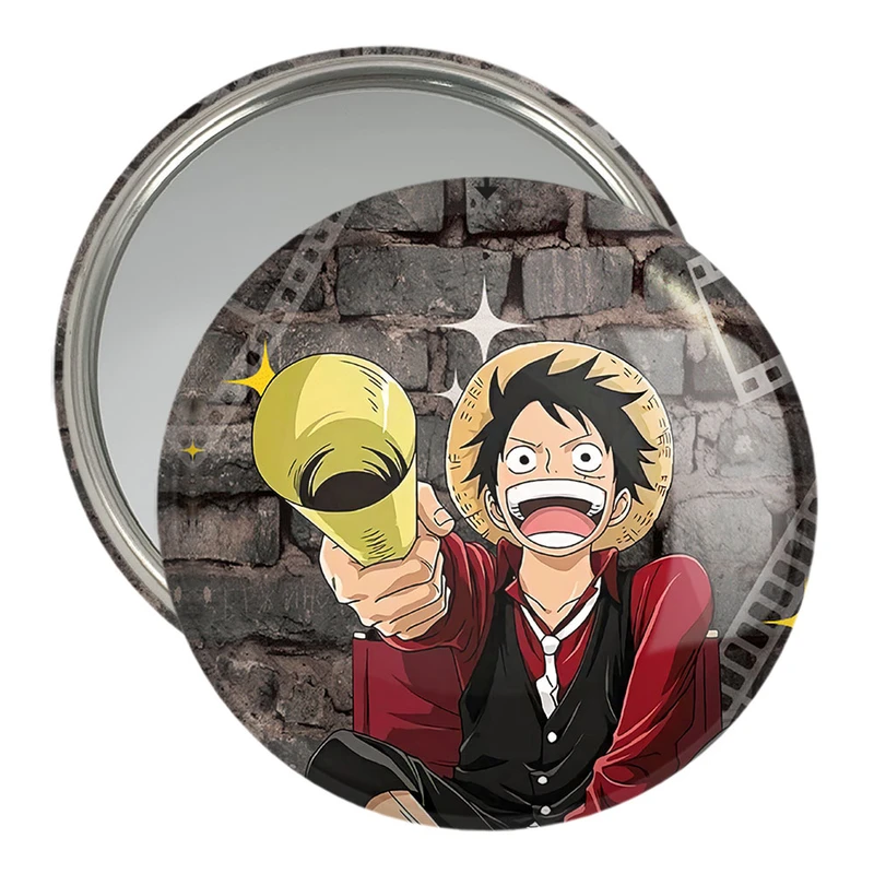 آینه جیبی خندالو مدل لوفی انیمه وان پیس One Piece  کد 10535