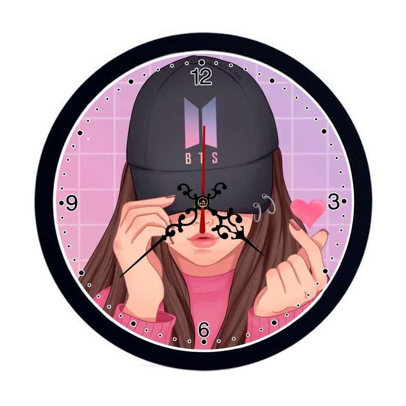 ساعت دیواری مدل گروه موسیقی bts کد s-225