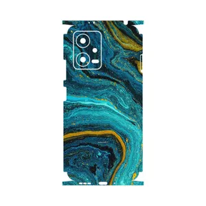 MAHOOT Turquoise marblewith golden streaks-FullSkin Cover Sticker for Xiaomi Poco X5