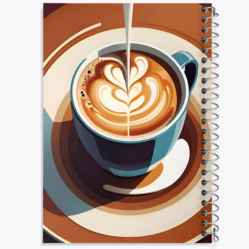 دفتر نقاشی 50 برگ خندالو طرح فنجان قهوه کد F6795