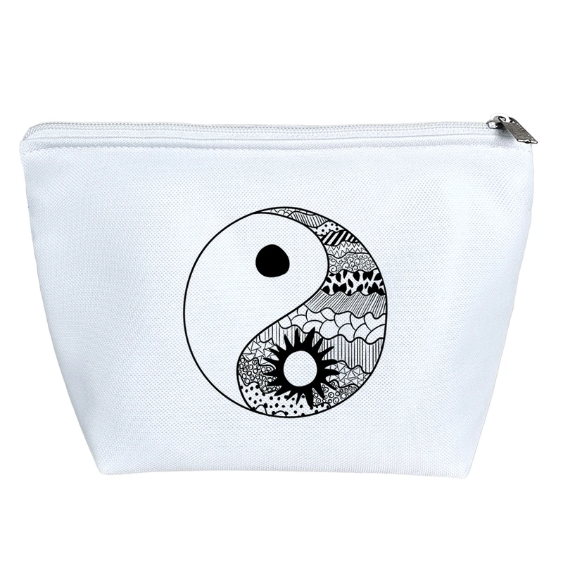 کیف لوازم آرایش دخترانه خندالو مدل یین و یانگ کد 2697