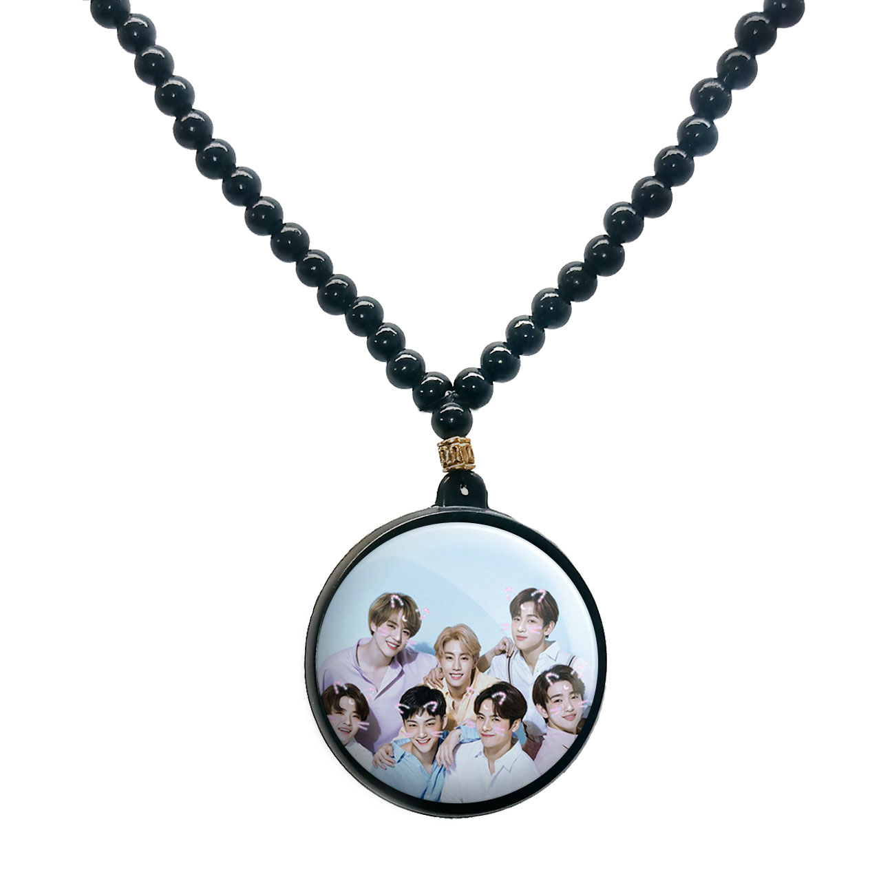 گردنبند پرمانه طرح GOT7 کد pmd.19109 مدل دو طرفه