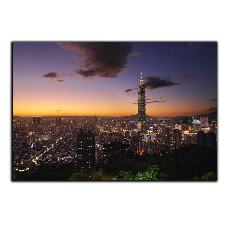 تابلو شاسی بکلیت طرح منظره شهر تایپه تایوان مدل SH-519