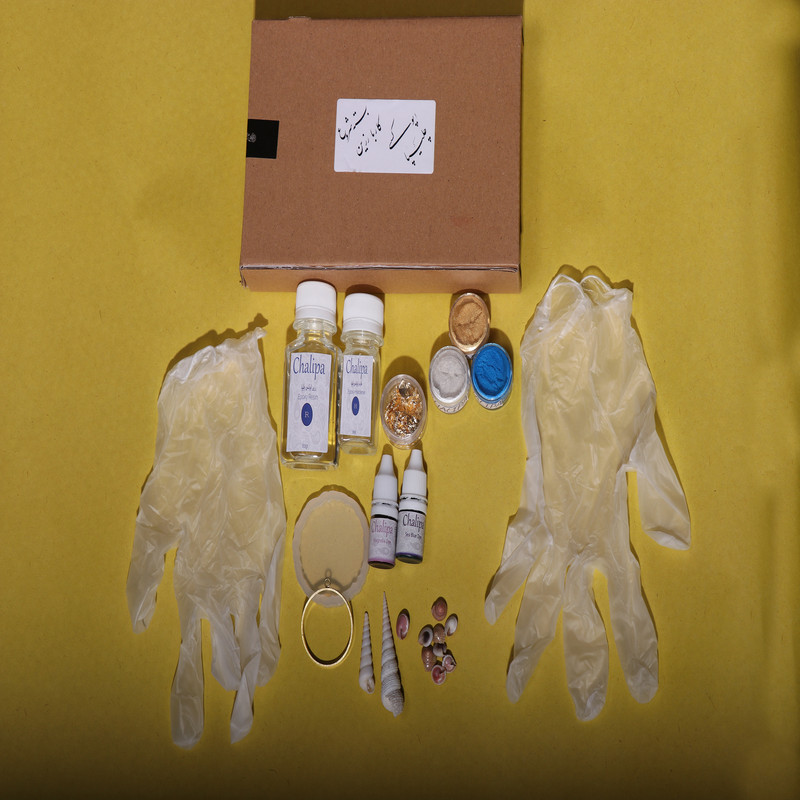 بسته کار با رزین اپوکسی چلیپا مدل Economic Pack مجموعه 14 عددی