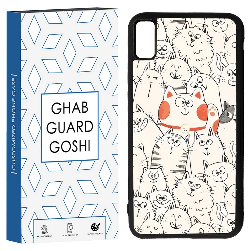 کاور قاب گارد گوشی طرح گربه کد TPU-024 مناسب برای گوشی موبایل اپل Iphone XS MAX/ Iphone X MAX