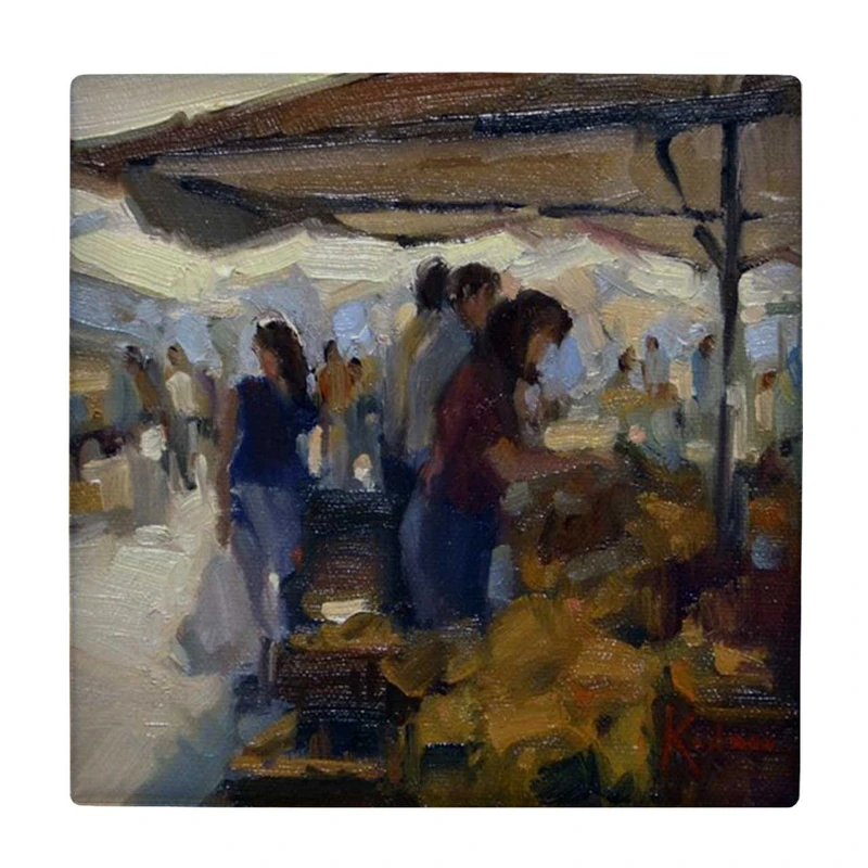 زیر لیوانی  طرح نقاشی بازار روز کد    5990240_4973