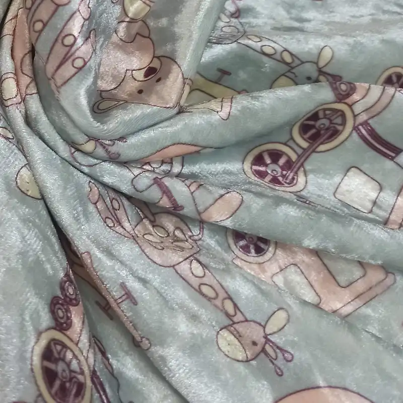 پارچه لباس مدل مخمل عروسکی کد 69632