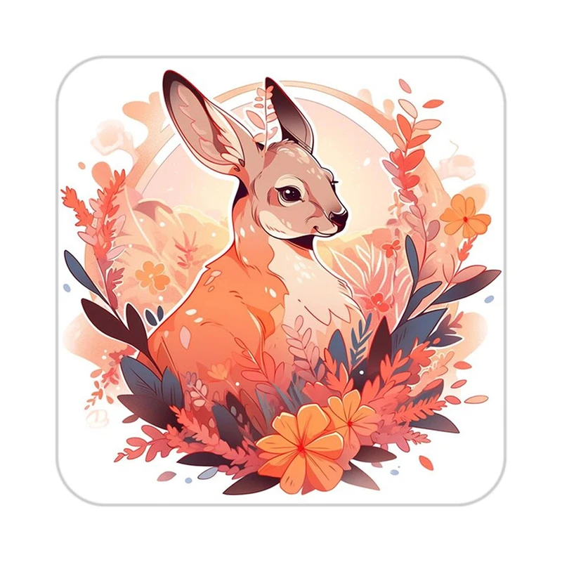 زیر لیوانی کاکتی طرح حیوانات رنگی مدل mp26838