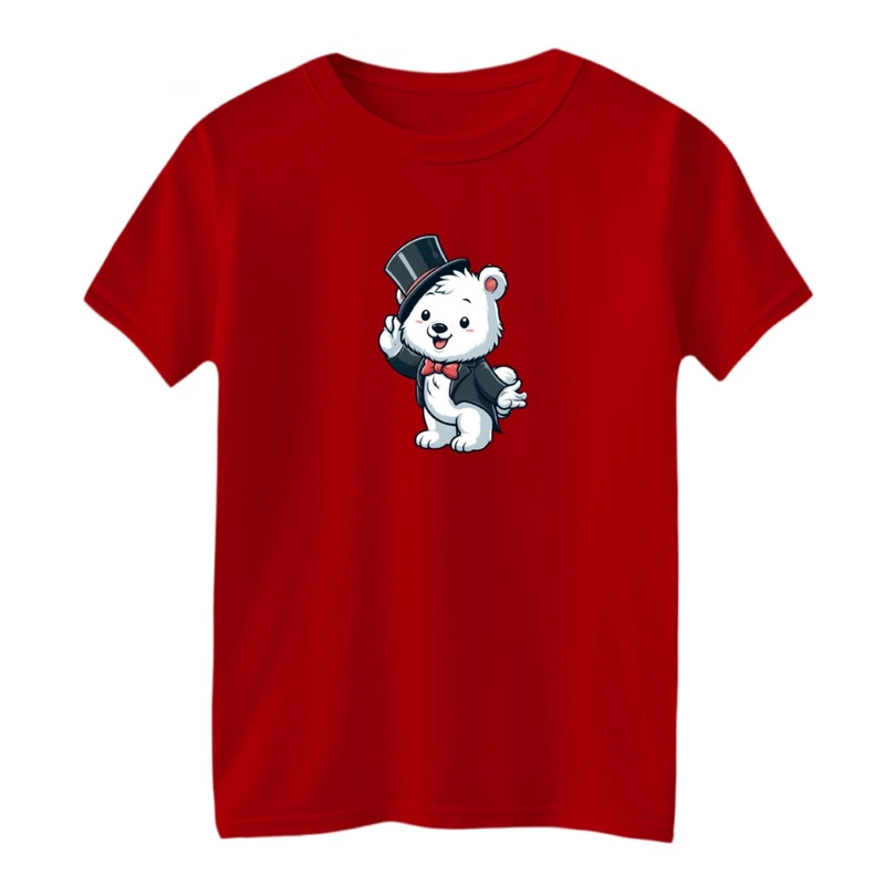 تی شرت آستین کوتاه بچگانه مدل خرسی کد01