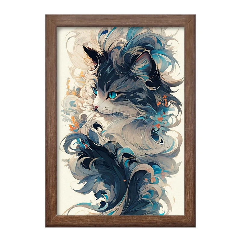 تابلو خندالو طرح گربه (Cat) کد F1121