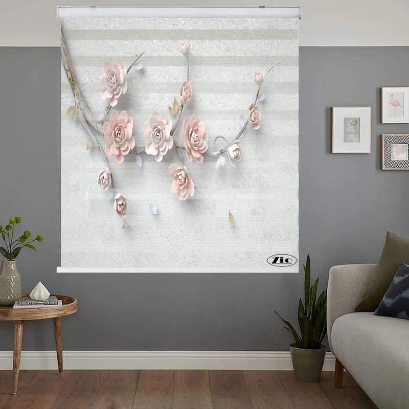 پرده زبرا زیو کد 3D1180 سایز 150x200 سانتی متر