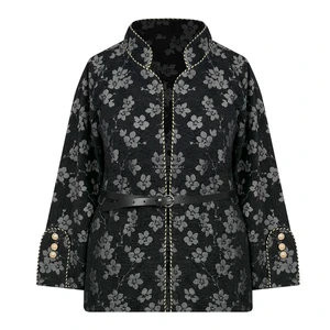 کت زنانه مدل مخمل گل-دار کد ak1480