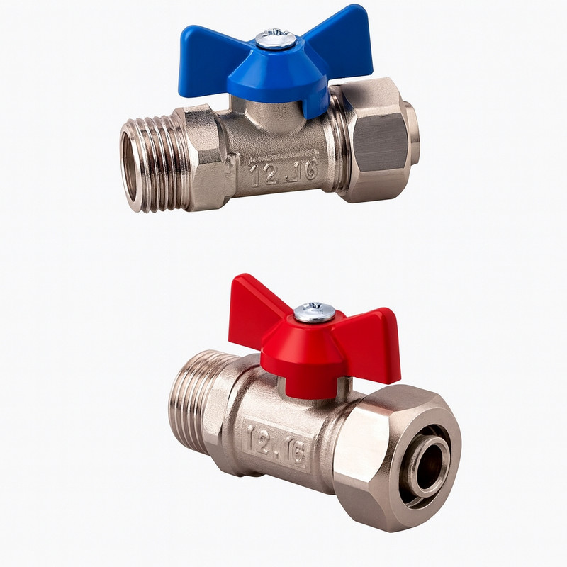 شیر مدل کلکتوری سایز1/2*20 بسته 2 عددی