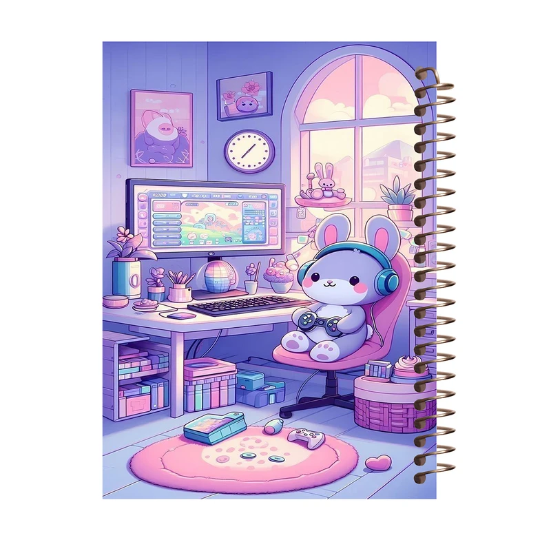 دفتر مشق 60 برگ طرح دخترانه مدل فانتزی کد M535