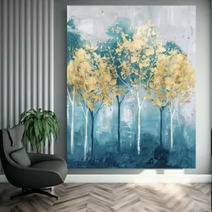 تابلو بوم طرح مخمل درخت کد BK23697