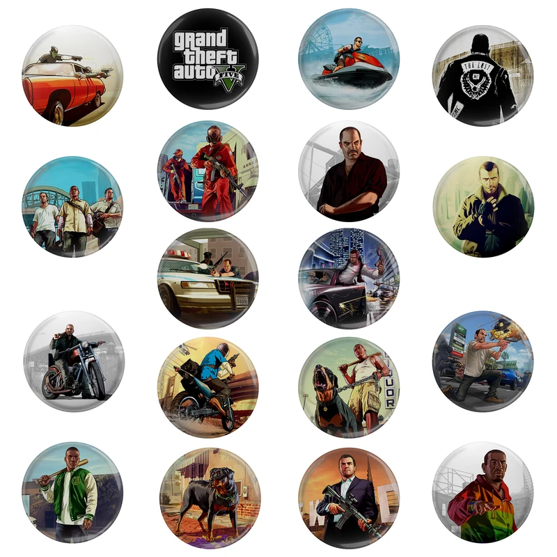 پیکسل مدل بازی جی تی ای gta کد S1-18 مجموعه 18 عددی