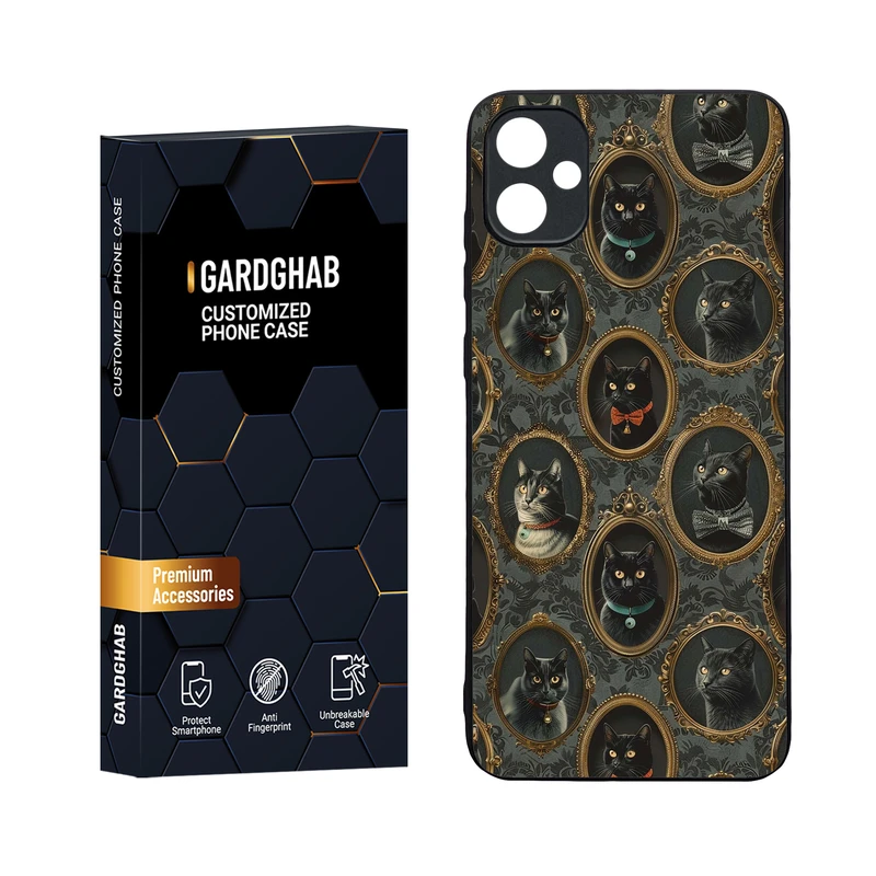 کاور گارد قاب مدل دورژله ای پشت گلس فانتزی مناسب برای گوشی موبایل سامسونگ Galaxy A05