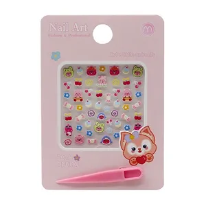 استیکر طراحی ناخن مدل خرس و گیلاس کد 056418