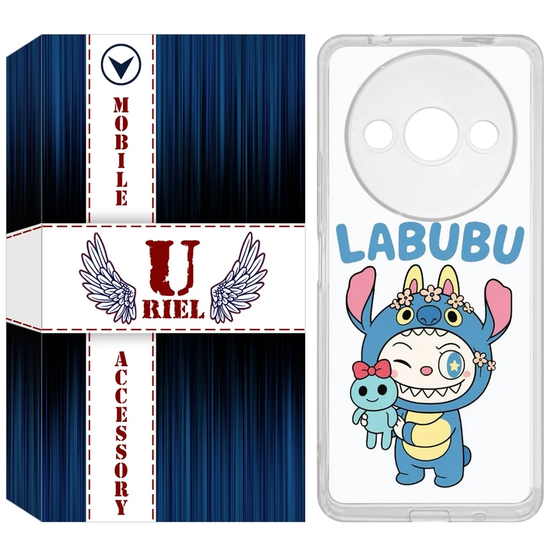 کاور یوریل مدل Clear کد 112 طرح لبوبو مناسب برای گوشی موبایل شیائومی Redmi A3 / A3x