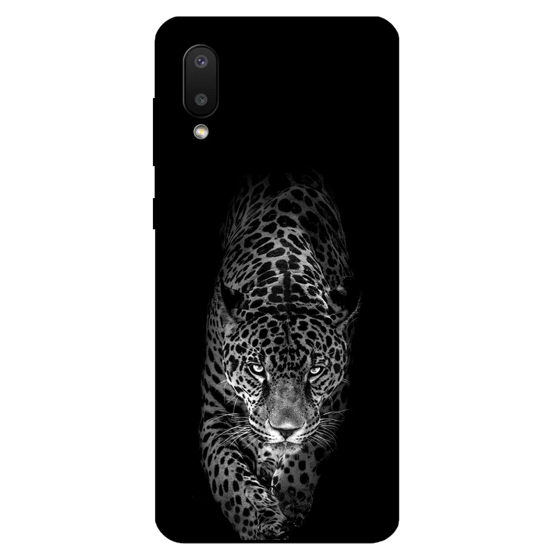   کاور مگافون طرح پلنگ مدل 1879 مناسب برای گوشی موبایل سامسونگ Galaxy A02   