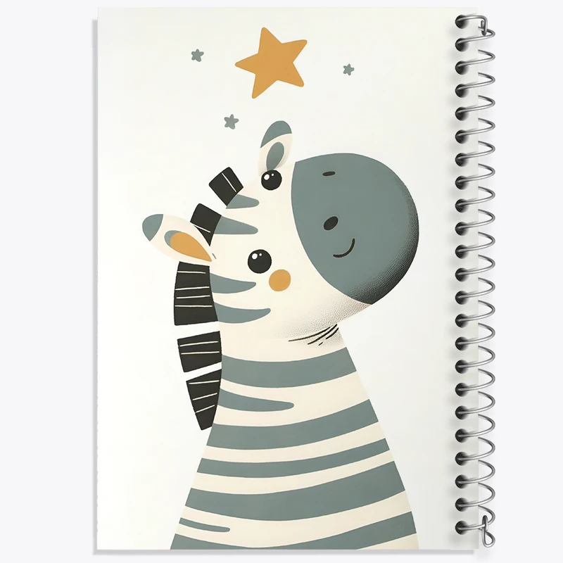 دفتر لیست خرید 50 برگ خندالو طرح گورخر بامزه کد F8346