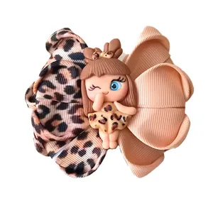 کش مو دخترانه مدل پاپیون پلنگی