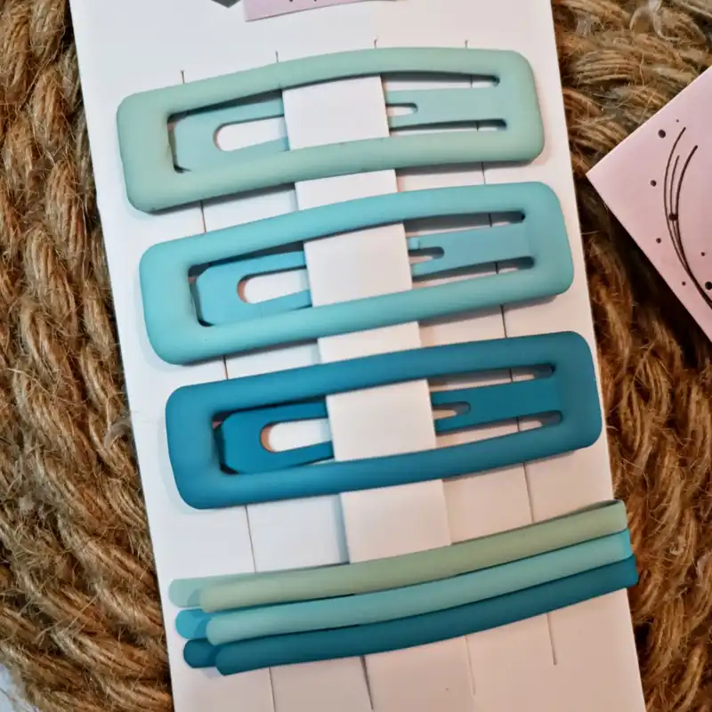 ست گیره و سنجاق مو زنانه مدل تق تقی بسته 6 عددی