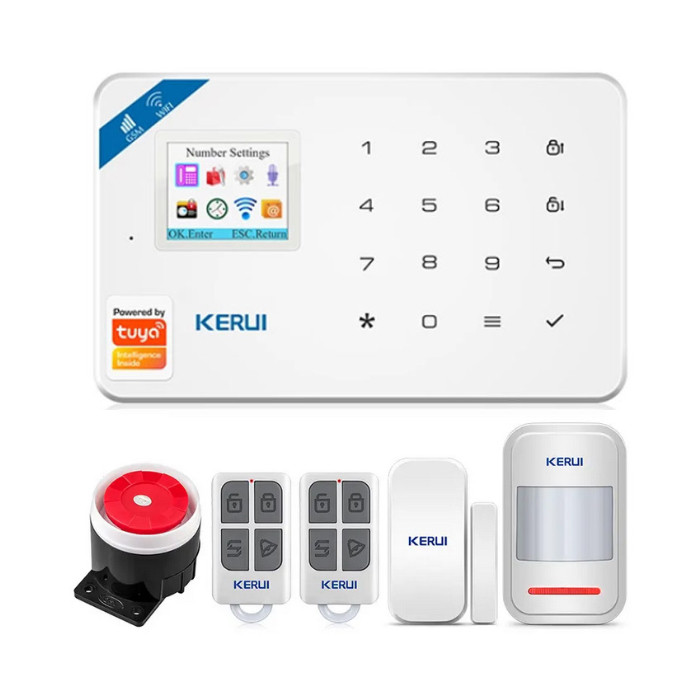 دزدگیر اماکن سیم کارتی کروی مدلW1821 به همراه حسگر حرکتی P819