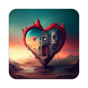 زیر لیوانی کاکتی مدل عاشقانه کد mp11948