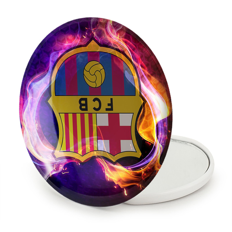 آینه جیبی خندالو طرح باشگاه بارسلونا مدل تاشو کد 26265