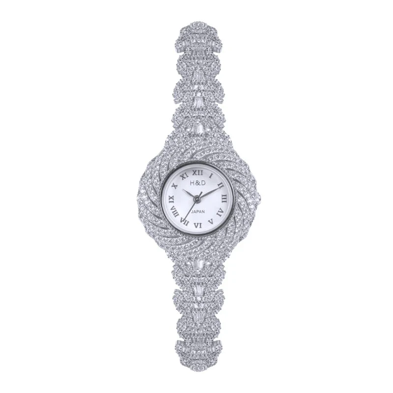 ساعت مچی عقربه‌ای زنانه مدل نقره مبینا ماه کد 00026