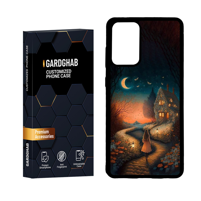 کاور گارد قاب مدل پشت گلس دخترانه مناسب برای گوشی موبایل سامسونگ Galaxy A72