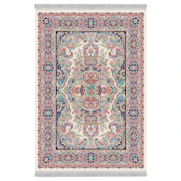 فرش پارچه‌ای دفه مدل فرشینه طرح مدرن کد 977