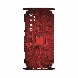 MAHOOT Red Printed Circuit Board-FullSkin Cover Sticker for Xiaomi Mi Note 10 Lite