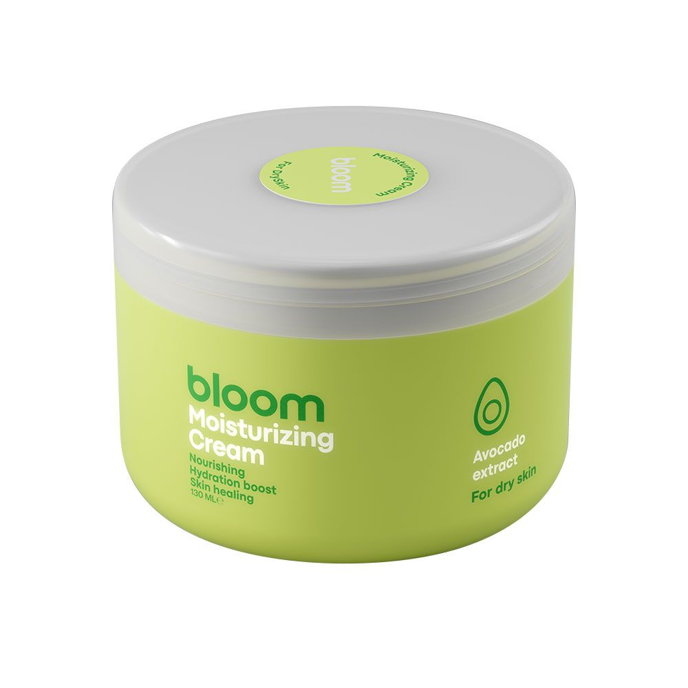 کرم آبرسان و مرطوب کننده صورت بلوم مدل آووکادو مناسب پوست خشک حجم 130 میلی لیتر