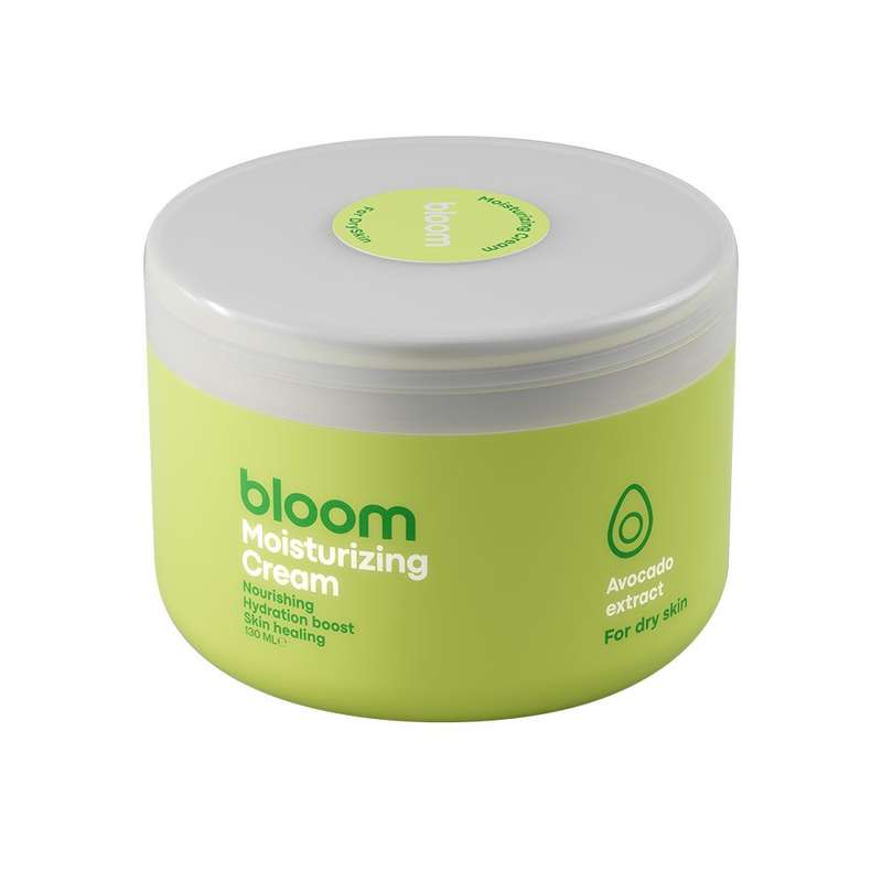 کرم آبرسان و مرطوب کننده صورت بلوم مدل آووکادو مناسب پوست خشک حجم 130 میلی لیتر