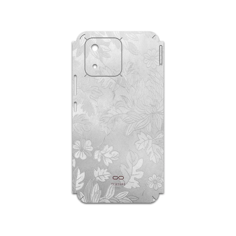 برچسب پوششی ماهوت مدل Silver-Wildflower مناسب برای گوشی موبایل آنر X5