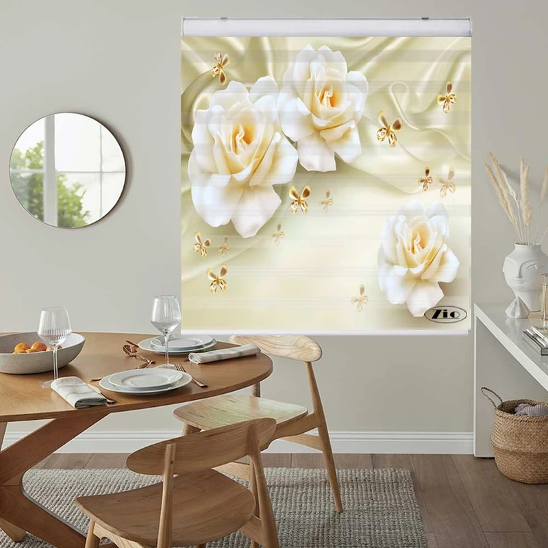 پرده زبرا زیو کد 3D1273 سایز 150x150 سانتی متر