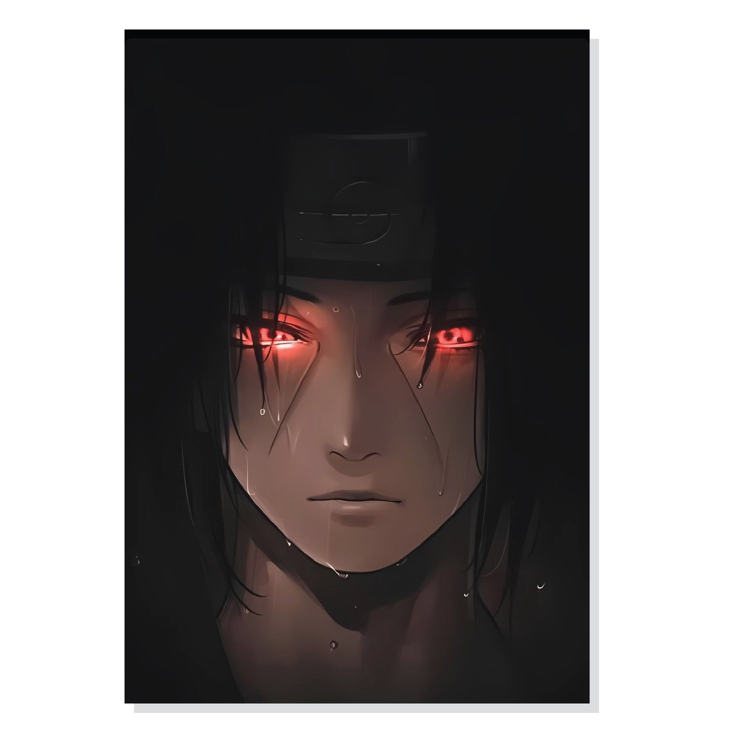 تابلو شاسی طرح انیمه ناروتو اوچیها ایتاچی شارینگان Uchiha Itachi Sharingan مدل M0194