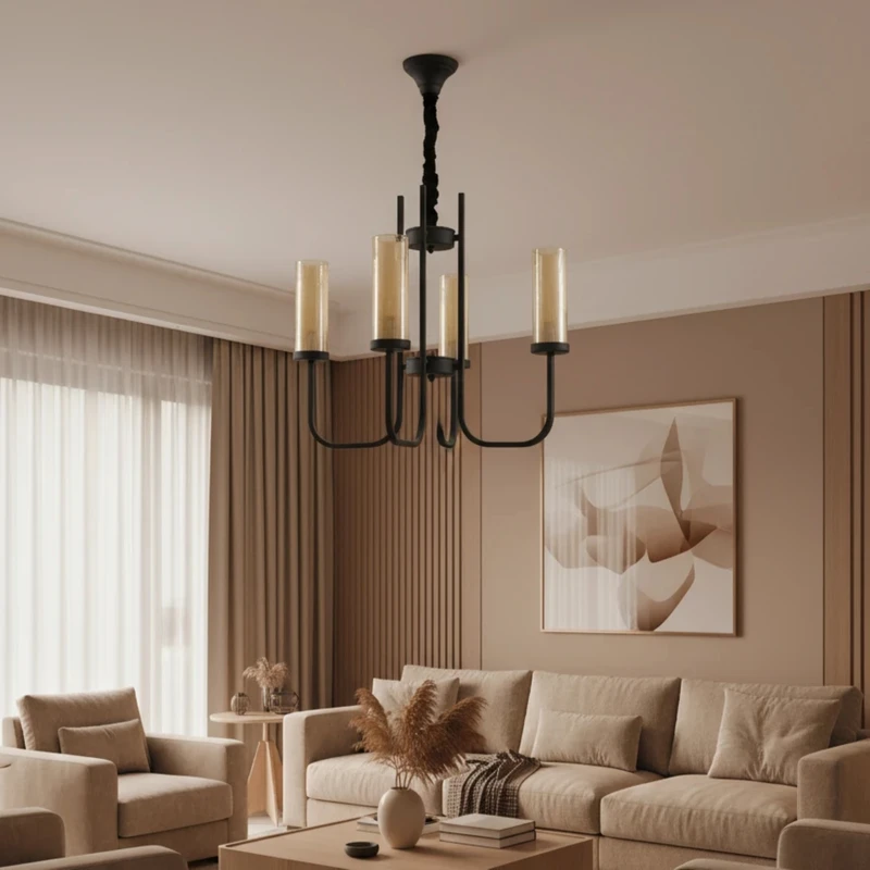 لوستر 4 شعله شاهان تک مدل 4L/NEO