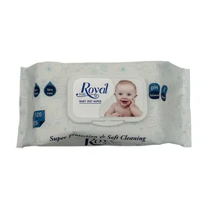 دستمال مرطوب کودک رویال اس اس بی مدل  Baby Wet Wipes بسته 120 عددی