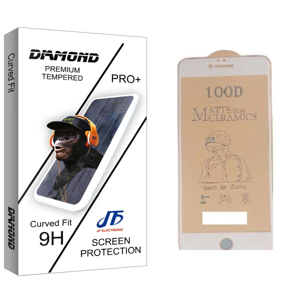 محافظ صفحه نمایش مات جی اف مدل Diamond glass مناسب برای گوشی موبایل اپل IPHONE 7 PLUSE