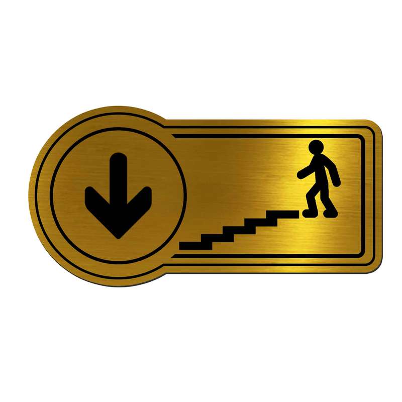 تابلو راهنما آژنگ طرح خروج مدل راه پله راست پایین کد EX-T-520