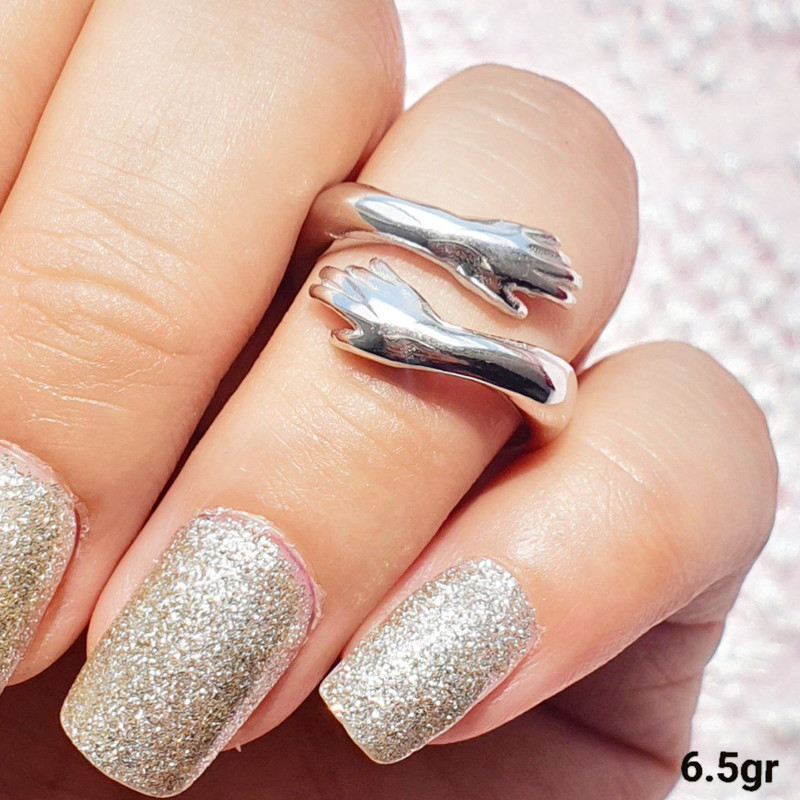 انگشتر نقره زنانه جی تی ای مدل 2041