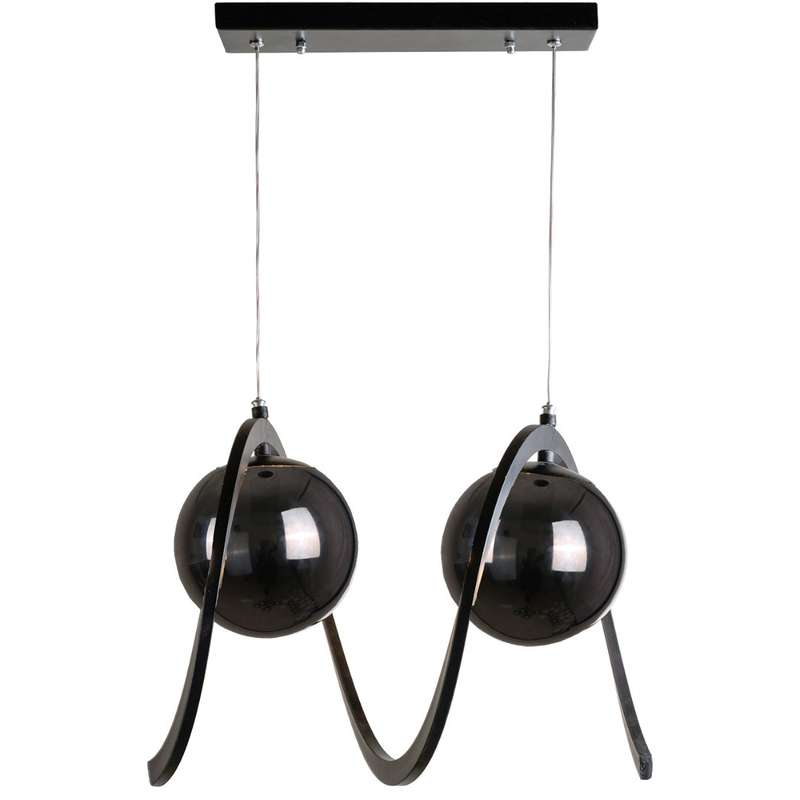  لوستر دو شعله چشمه نور کد A1260/2-BK