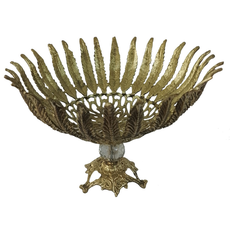 میوه خوری برنجی مدل Sm-30 طرح برگ