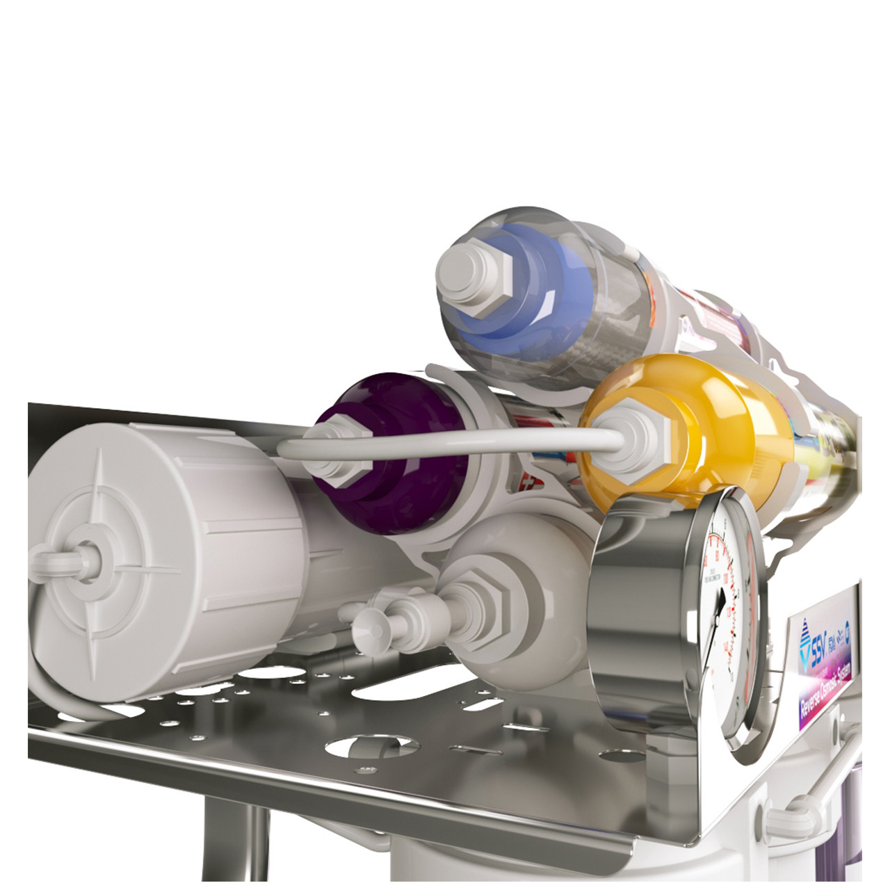 دستگاه تصفیه کننده آب اس اس وی مدل SuperSpring 2W X800 به همراه شیر تصفیه آب