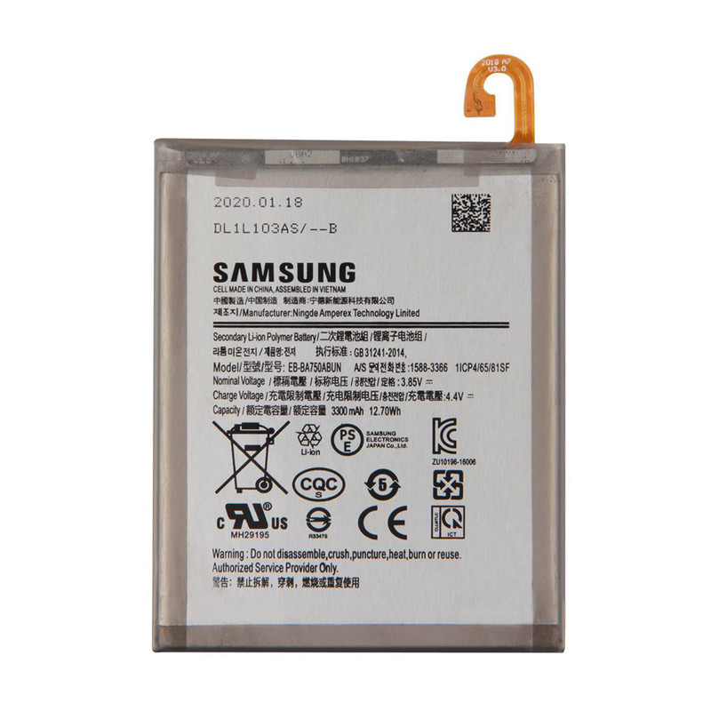 باتری موبایل مدل EB-BA750ABU ظرفیت 3300 میلی آمپرساعت مناسب برای گوشی موبایل سامسونگ Galaxy A10