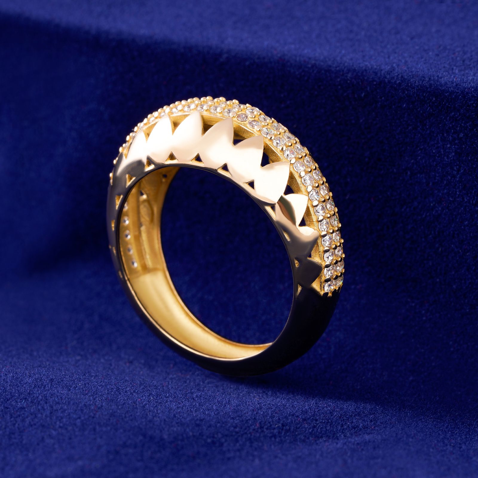 انگشتر طلا 18 عیار زنانه جواهری سون مدل 3611 -  - 3